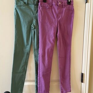 Jumping Beans Green and Purple Jeggings